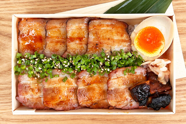 ＜チャーシュー専門店＞ミートポーク山水-【香港式 本格焼豚】蜜汁チャーシュー重【林SPF極上豚バラ】
