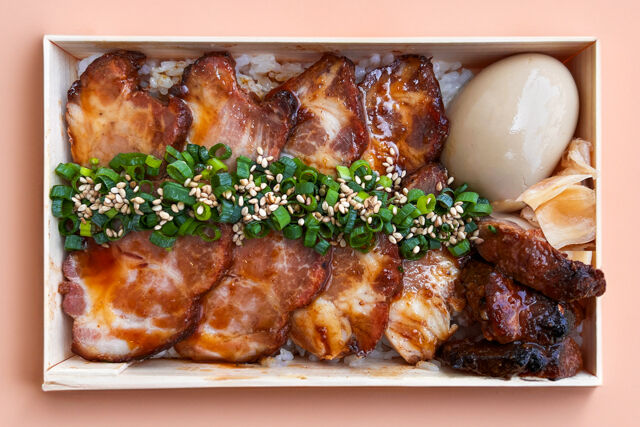 【本格焼豚】蜜汁チャーシュー重【特撰銘柄 林豚 肩ロース使用】肉増量100g