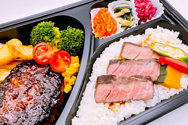 ミートラッシュ ～Meat Rush～-牛ハラミステーキとハンバーグ弁当