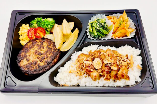 ミートラッシュ ～Meat Rush～-牛肉100％無添加ハンバーグと若鶏炙り焼弁当