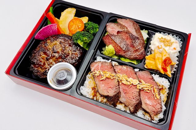 ミートラッシュ ～Meat Rush～-近江牛100％ハンバーグとサーロインステーキ（黒毛和牛ローストビーフ）