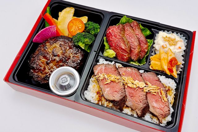 ミートラッシュ ～Meat Rush～-近江牛100％ハンバーグと牛ハラミステーキ（黒毛和牛ローストビーフ）