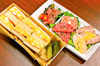 Merendaーsandwichー-たっぷりたまごサラダのサンドイッチ＆ミニオードブルセット