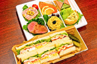Merendaーsandwichー-ブロックベーコンと玉子のサンドイッチ＆オードブルセット