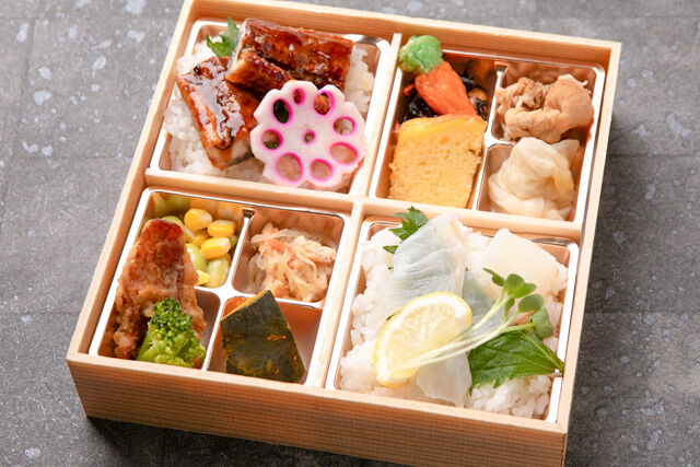 寿司割烹 南喜久-贅沢彩り御膳～鯛の昆布〆と鰻の蒲焼き～