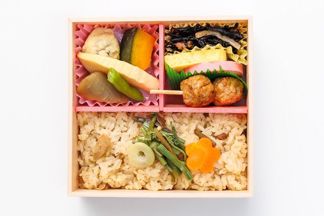 日本ばし大増-【春限定】季節のお弁当～山菜おこわ