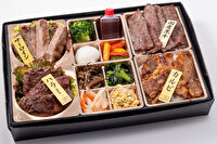肉処一幸-国産黒毛牛・ハラミ・サーロイン・カルビのせ弁当