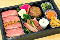 美味しい生活『肉食創色』-やわらかジューシーハンバーグ（ローストビーフ＆厚切り牛たん）