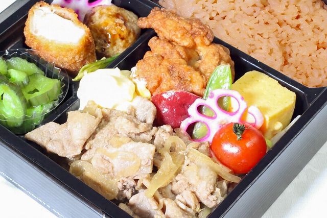 にくとごはん-【にくとごはん】豚三枚肉の生姜焼き オールスター肉弁当