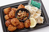 nina's deli catering-焼売＆肉団子の甘酢餡掛けプレート