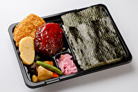 のり弁松原本店-【有明産のり弁】ハンバーグとさっくりコロッケ