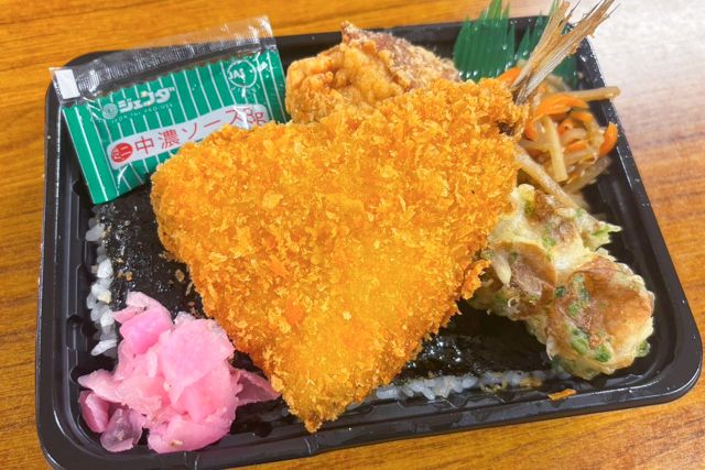 のり弁松原本店-のっけのり弁 アジフライ