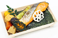 海苔弁當 日日是晴日-大きな銀しゃけの海苔弁当