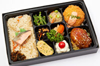 九州で人気のお弁当TOMY-TOMYお楽しみ御膳（1）ハンバーグ／クリームコロッケ