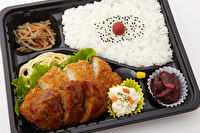 弁当 いもや-白身魚フライ＆照焼ハンバーグ弁当