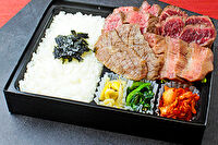 近江牛焼肉 すだく（熊谷店）-焼肉すだくの4種盛り（近江牛カルビ、牛たん、牛ハラミ、シンタマステーキ）