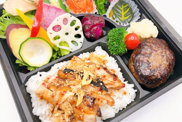 おもてなし『縁讃』-ハンバーグとグリルチキンの彩り御膳