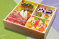 大坂はち福太閤さん-海鮮チラシと牛すき焼き鰻御膳