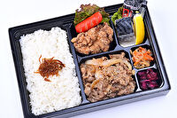 大阪手づくり弁当 はまよし-2種のおかずが楽しめる！牛焼肉＆唐揚げ弁当