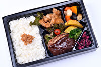 大阪手づくり弁当 はまよし-2種のおかずが楽しめる！ハンバーグと鶏照り焼き幕の内