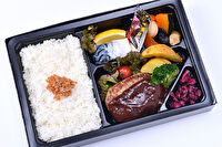大阪手づくり弁当 はまよし-2種のおかずが楽しめる！ハンバーグとノルウェー産塩鯖幕の内
