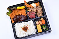 大阪手づくり弁当 はまよし-たっぷり満足！とんかつと牛焼肉幕の内デラックス