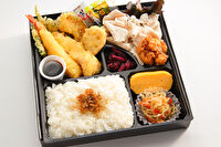 大阪手づくり弁当 はまよし-海老天・鶏天と豚しゃぶ幕の内デラックス
