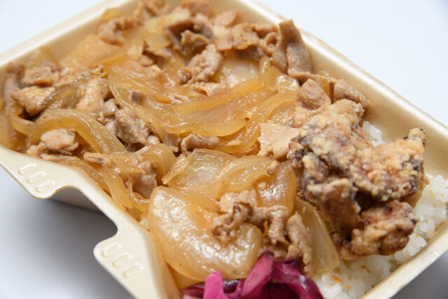 大阪手づくり弁当 はまよし-豚焼肉唐揚げ飯BOX