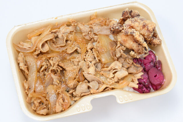 大阪手づくり弁当 はまよし-豚生姜焼き唐揚げ飯BOX