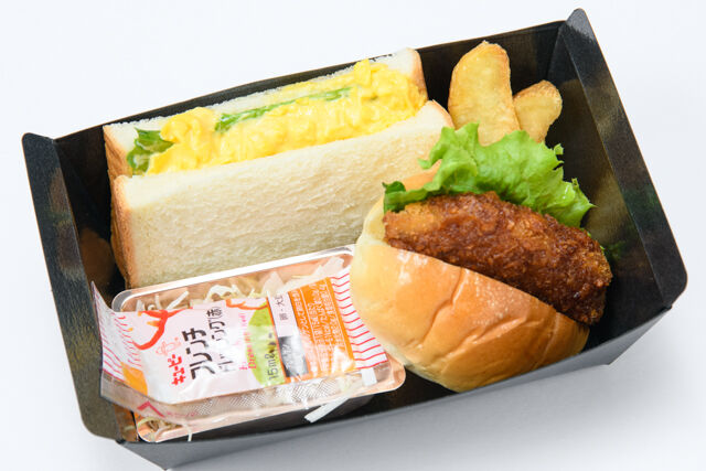 大阪手づくりサンドイッチ ミカサンド-卵サンド＆コロッケロール