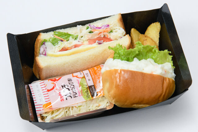 大阪手づくりサンドイッチ ミカサンド-チーズ野菜サンド＆ポテサラロール