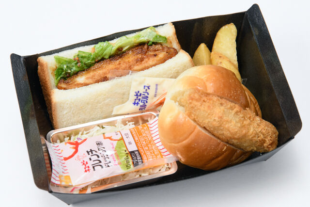 大阪手づくりサンドイッチ ミカサンド-チキンカツサンド＆白身フライロール