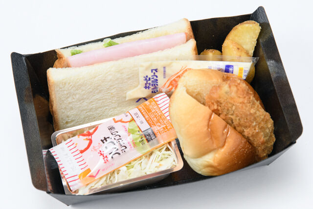 大阪手づくりサンドイッチ ミカサンド-ハムサンド＆白身フライロール