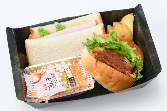 大阪手づくりサンドイッチ ミカサンド-ハムサンド＆とんかつロール