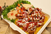 Over rice tokyo（オーバーライストーキョー）-チキン＆スパイシーポークチャップオーバーライスコンボ
