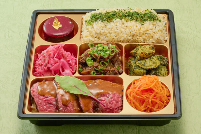 Peluche monde（名古屋店）-赤身ステーキと牛肉のラグー弁当～Menu dejeuner～