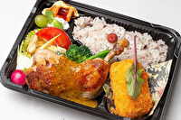 フレンチ「ranpu」-骨付き鶏もも肉のコンフィ弁当～マスタードソース～
