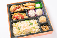 中華 李信飯店-【熨斗対応可】回鍋肉・鶏甘酢餡の中華幕の内弁当