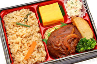 料亭 涼生-ryoma--煮込みハンバーグ弁当～山菜ごはん~