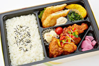 よりどり弁当 さくら日和-油淋鶏と白身魚フライ幕の内