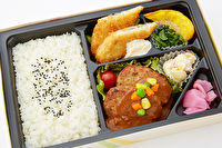 よりどり弁当 さくら日和-デミハンバーグと白身フライ幕の内