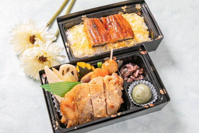 砂町 清月-【熨斗対応可】【夏限定】鶏西京焼き二段弁当（うな重弁当）