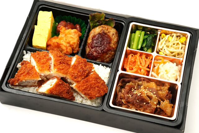 肉匠 仙福-肉匠 牛焼肉＆ハンバーグ御膳～チキンカツ重～