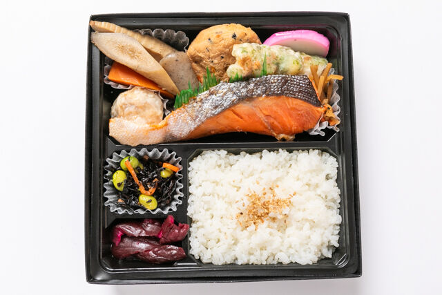 千魚のお弁当-みやび弁当 甘塩銀鮭焼き