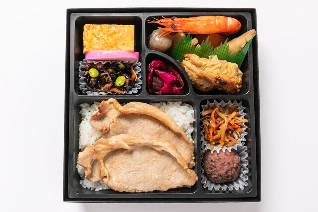 千魚のお弁当-桔梗弁当 豚ロース生姜焼き