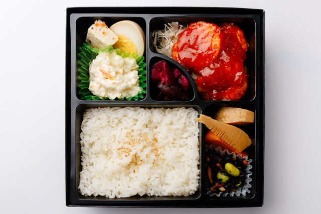 千魚のお弁当-みやび弁当 エビチリ