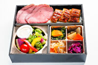 うなぎと牛ステーキ 仕出しの牛久-【徳】うなぎとローストビーフ御膳