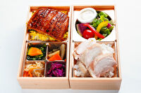 うなぎと牛ステーキ 仕出しの牛久-【特】うなぎと桜姫鶏御膳