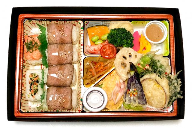 四季彩-【熨斗対応可】四季彩 肉寿司と旬菜天ぷら御膳