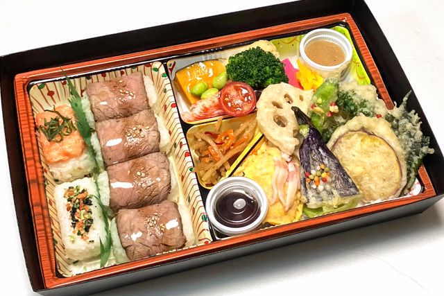 四季彩-【熨斗対応可】四季彩 肉寿司と旬菜天ぷら御膳
